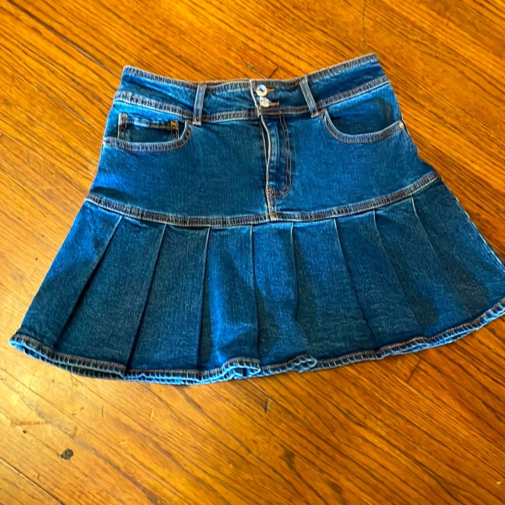 WILD FABLE ruffle jean skirt size 10